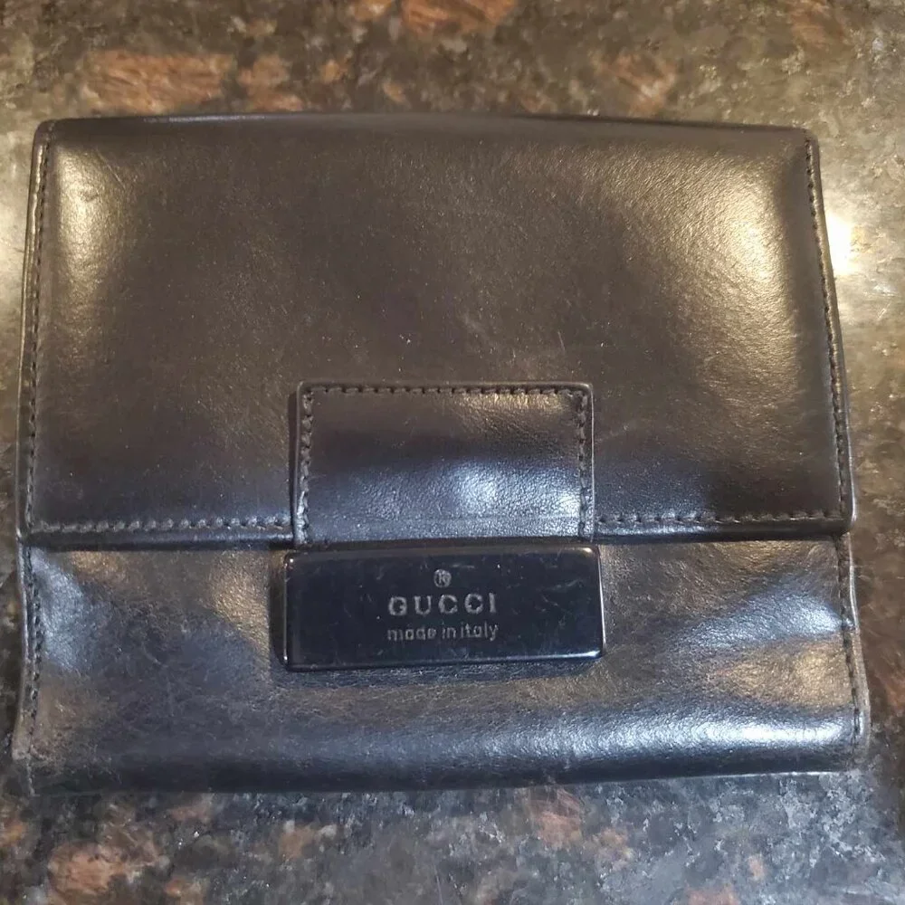 Gucci Black Leather Women's Wallet